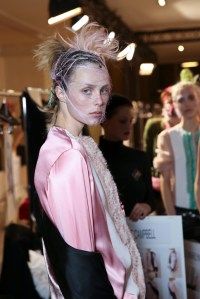 Backstage at Haider Ackermann Spring 2016