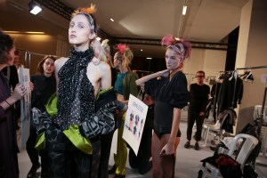 Backstage at Haider Ackermann Spring 2016