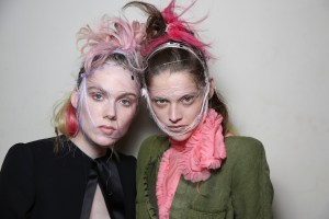 Backstage at Haider Ackermann Spring 2016