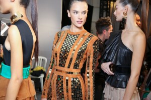 Backstage at Balmain Spring 2016