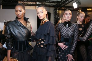 Backstage at Balmain Spring 2016