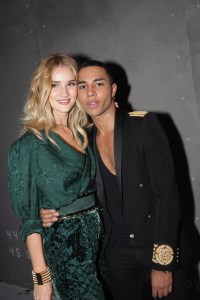 Rosie Huntington-Whiteley and Olivier Rousteing