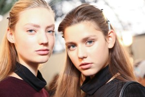 Backstage at Akris Spring 2016