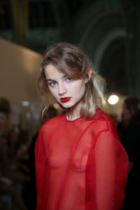 Backstage at Nina Ricci Spring 2016