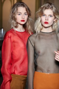 Backstage at Nina Ricci Spring 2016