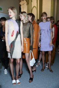 Backstage at Nina Ricci Spring 2016