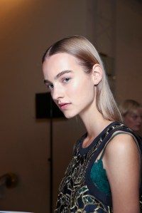 Backstage at Sacai Spring 2016