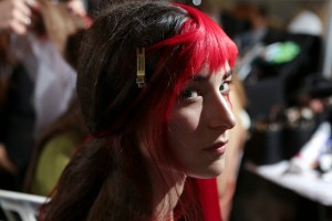Backstage at Yohji Yamamoto Spring 2016
