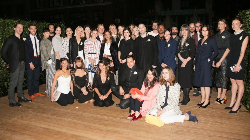 The CFDA's newest members on the roof of Reed Krakoff's Upper East Side townhouse.