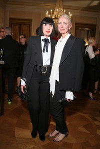 Chantal Thomas and Christiane Arp German Vogue Paris Fashion Week After Party