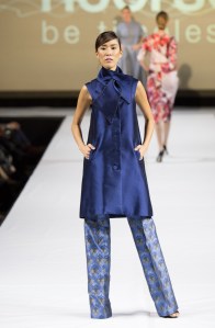 A look on the runway at the Art of Fashion runway show.