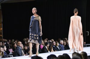 A look on the runway at the Art of Fashion runway show.