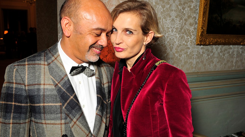 Christian Louboutin and Melita Toscan du Plantier