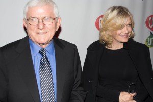 Phil Donahue and Diane Sawyer