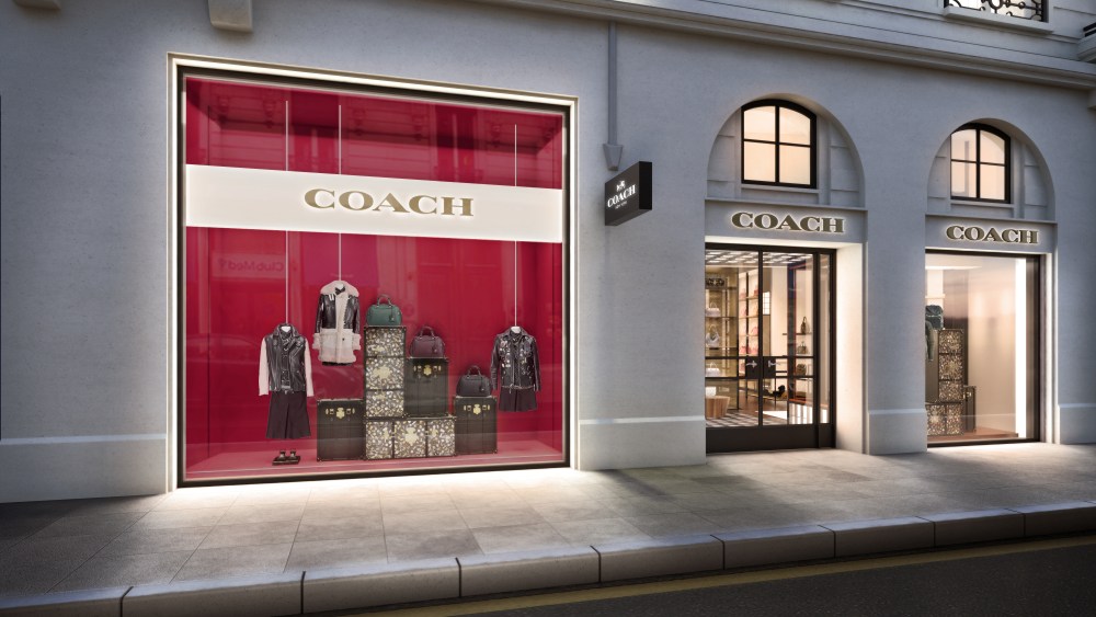 Facade of Coach's first Paris flagship