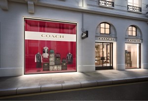 Facade of Coach's first Paris flagship