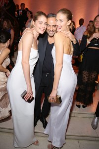Doutzen Kroes, Francisco Costa and Constance Jablonski Vogue 95th Anniversary Party