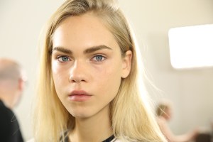 Backstage at Emanuel Ungaro Spring 2016