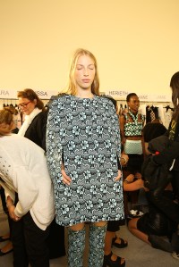 Backstage at Emanuel Ungaro Spring 2016