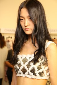 Backstage at Emanuel Ungaro Spring 2016
