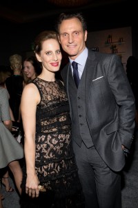 Liz Goldwyn with Tony Goldwyn in Brooks Brothers.