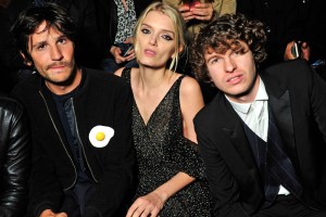 Félix de Givry, Lily Donaldson and Luke Pritchard Front Row at Saint Laurent Spring 2016
