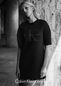 Calvin Klein Jeans Black Series Limited Edition campaign featuring Lucky Blue Smith and Pyper America Smith.