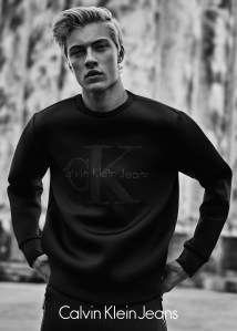 Calvin Klein Jeans Black Series Limited Edition campaign featuring Lucky Blue Smith and Pyper America Smith.