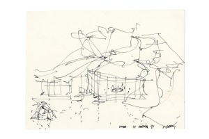 Frank Gehry sketch of Guggenheim Bilbao