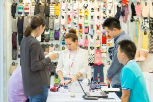 Inside the China Sourcing Fair held at the Asia Expo in Hong Kong.