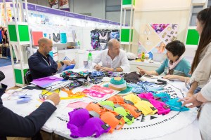 Inside the China Sourcing Fair held at the Asia Expo in Hong Kong.