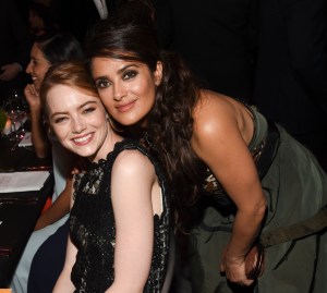 Emma Stone and Selma Hayek