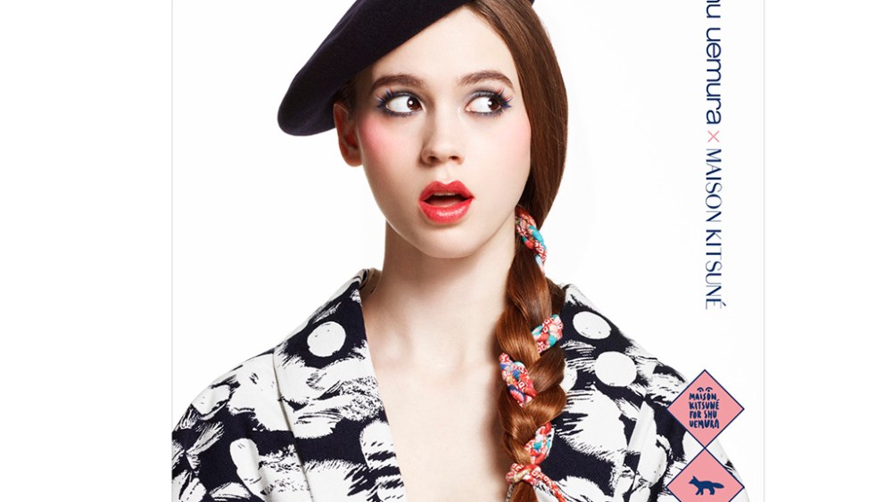 Heather Boo in the Maison Kitsuné for Shu Uemura campaign