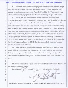 Declaration of Jeremy Scott ISO Anti-Slapp Motion