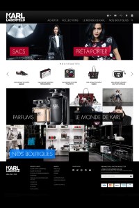 Karl Lagerfeld's E-Commerce site.