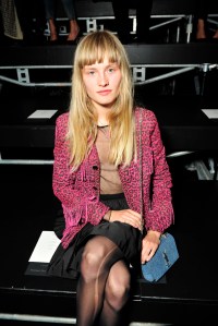 Klara Kristin Front Row at Saint Laurent Spring 2016