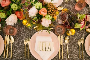 The scene at the Lela Rose dinner.