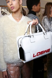 Backstage at Loewe Spring 2016