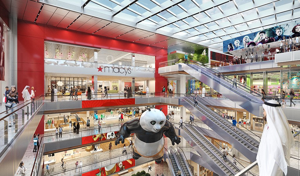 A rendering of the new Macy's in Abu Dhabi.
