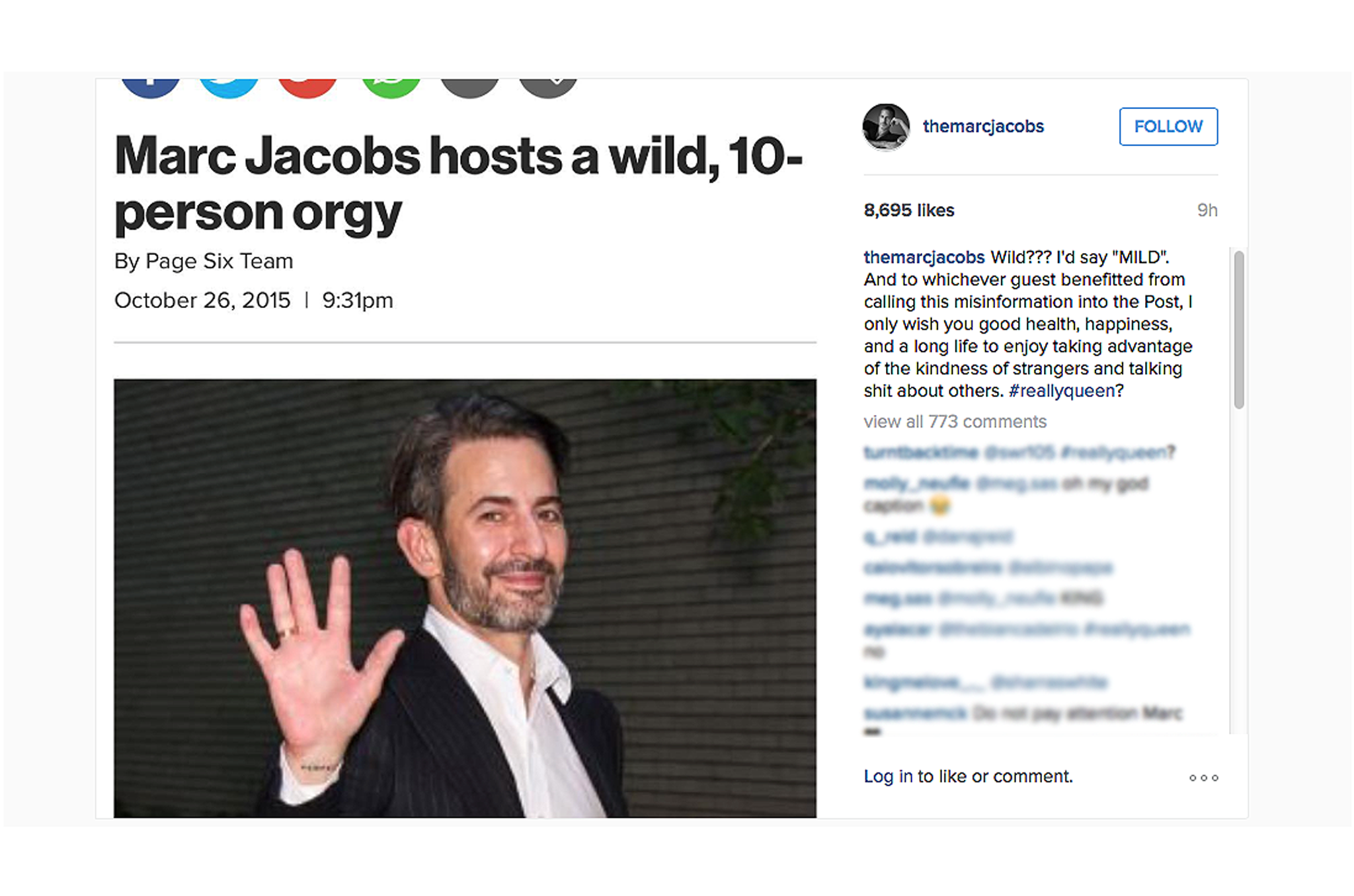 Marc Jacobs Instagram