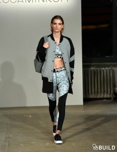 A look from Rebecca Minkoff's athleisure collection.