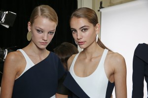 Mugler backstage RTW Spring 2016