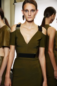Mugler backstage RTW Spring 2016