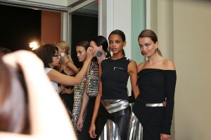 Mugler backstage RTW Spring 2016