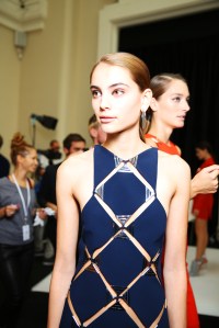Mugler backstage RTW Spring 2016