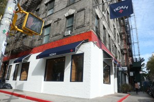 Outside the Noah store in Nolita.