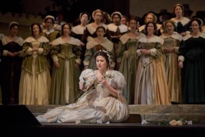 Olga Peretyatko in her Met debut as Elvira in Bellini's "I Puritani."