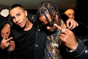 Olivier Rousteing and Travis Scott