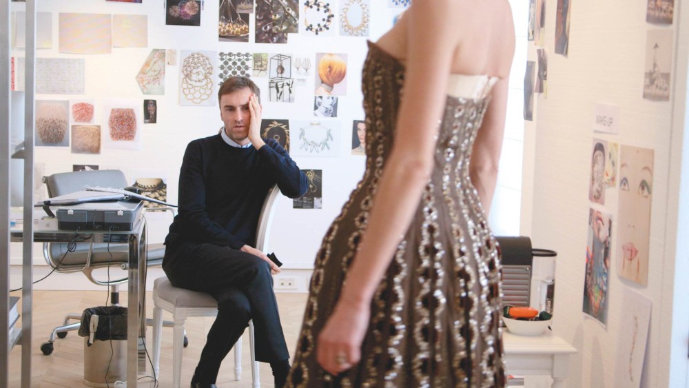 Raf Simons in a still from "Dior and I."