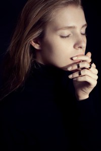 Rings from Magdalena Frackowiak's debut jewelry collection